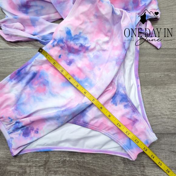 CharmLeaks Cross Front Tie Wrap High Waist Bikini Size XL - Picture 4 of 5